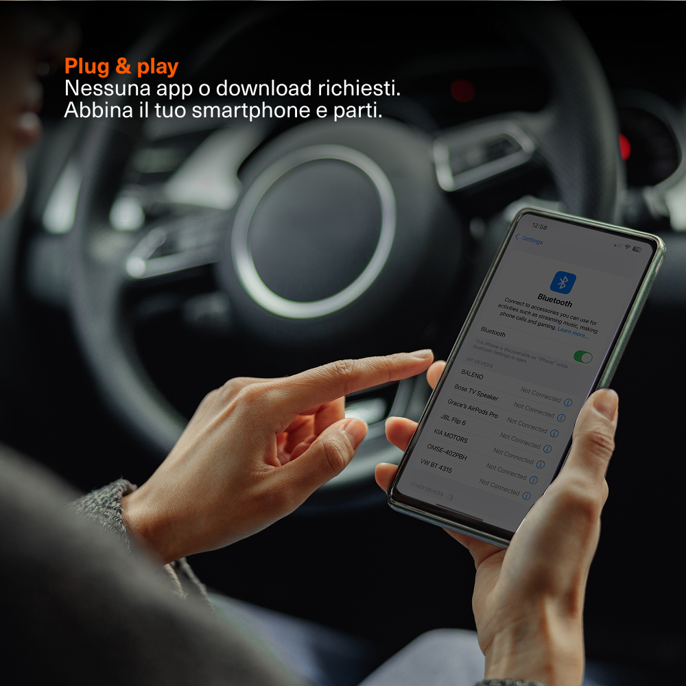 Adattatore Wireless per Apple CarPlay™ e Android Auto™