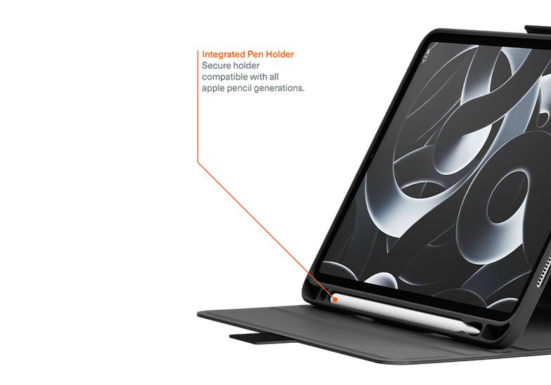 Custodia protettiva per iPad Air 13 M2 iPad Pro 12.9 (Gen 1-5) - Nera