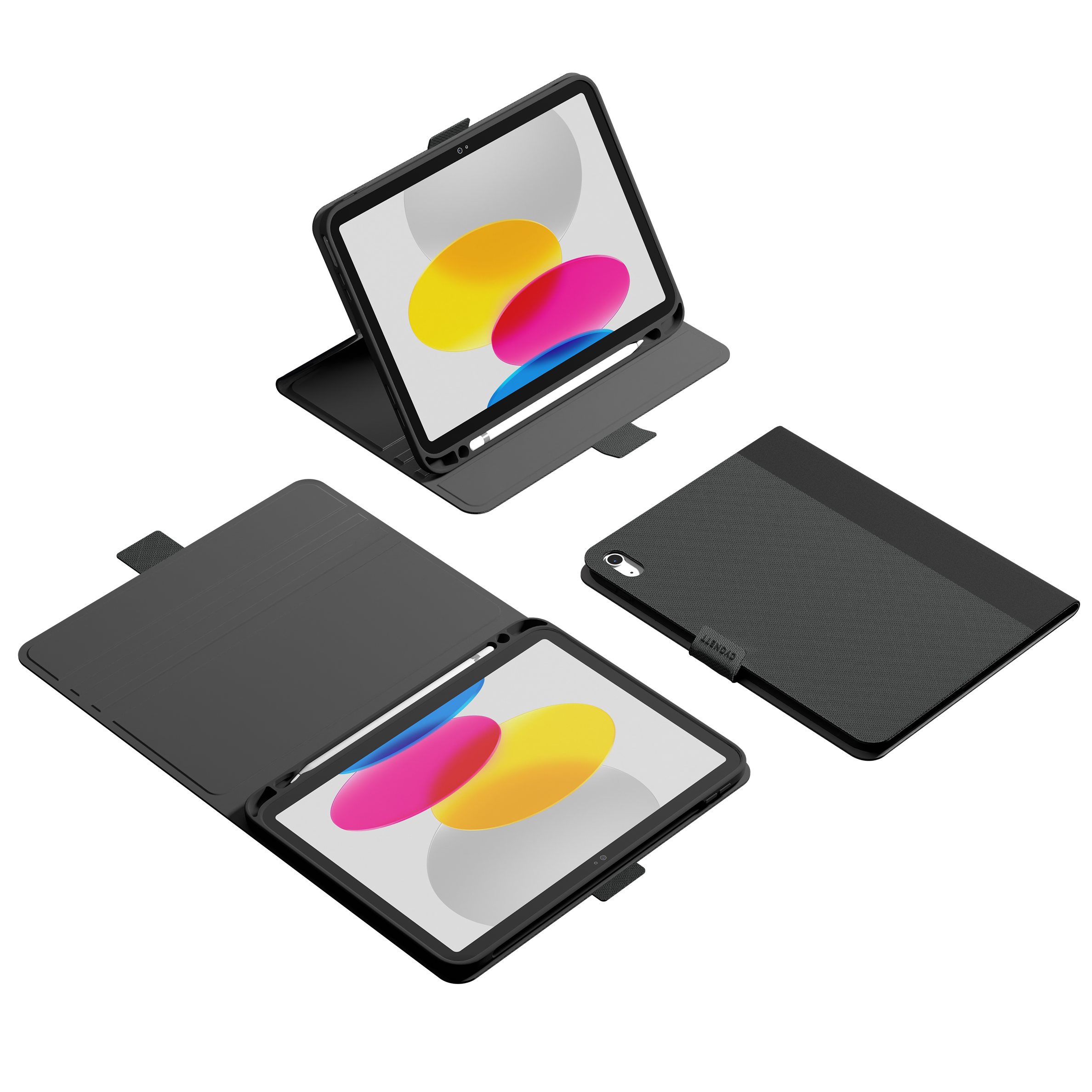 Custodia per iPad di Decima Generazione con Portapenne Apple - Grigio/Nero