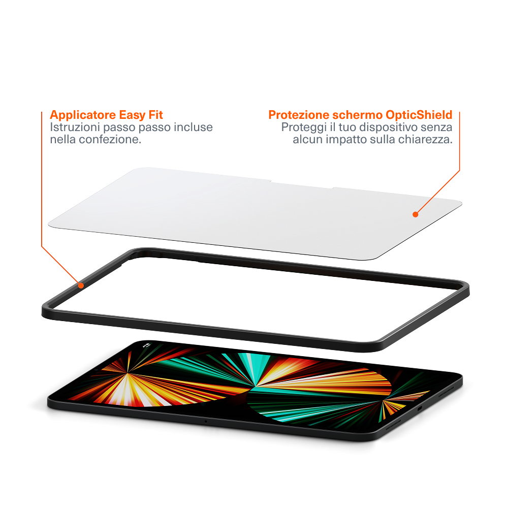 Proteggi schermo in vetro per iPad Pro 13 (M4, 7a generazione)