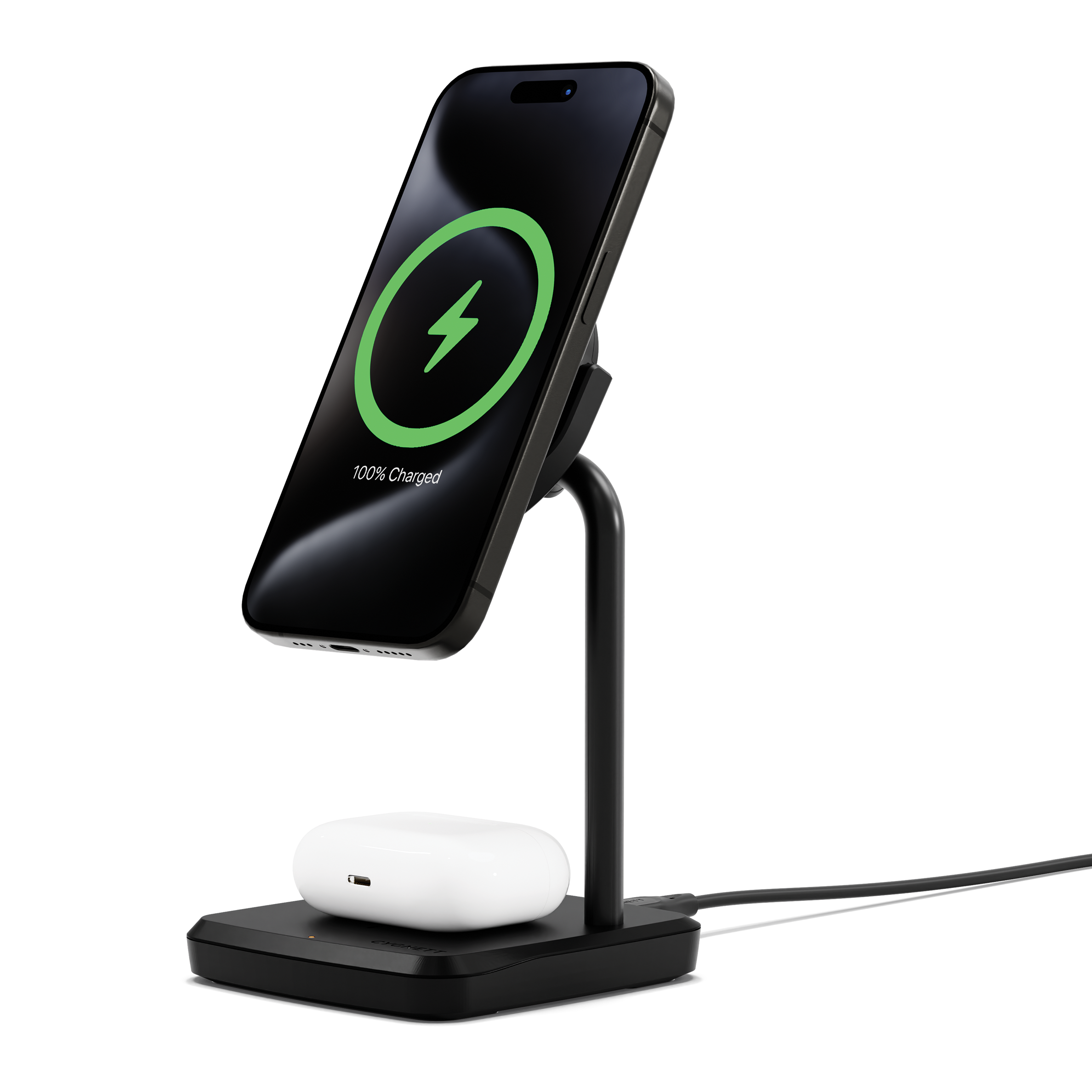 Caricabatterie wireless magnetico 2 in 1 Qi2.0