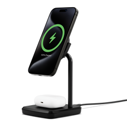 Caricabatterie wireless magnetico 2 in 1 Qi2.0