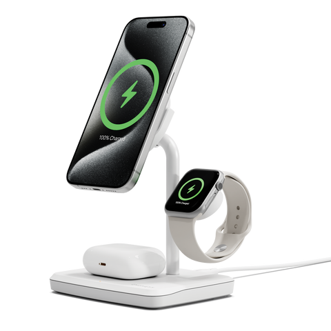 Caricabatterie wireless magnetico 3-in-1 Qi2.0