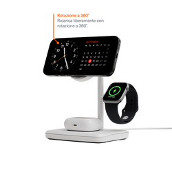 Caricabatterie wireless magnetico 3-in-1 Qi2.0