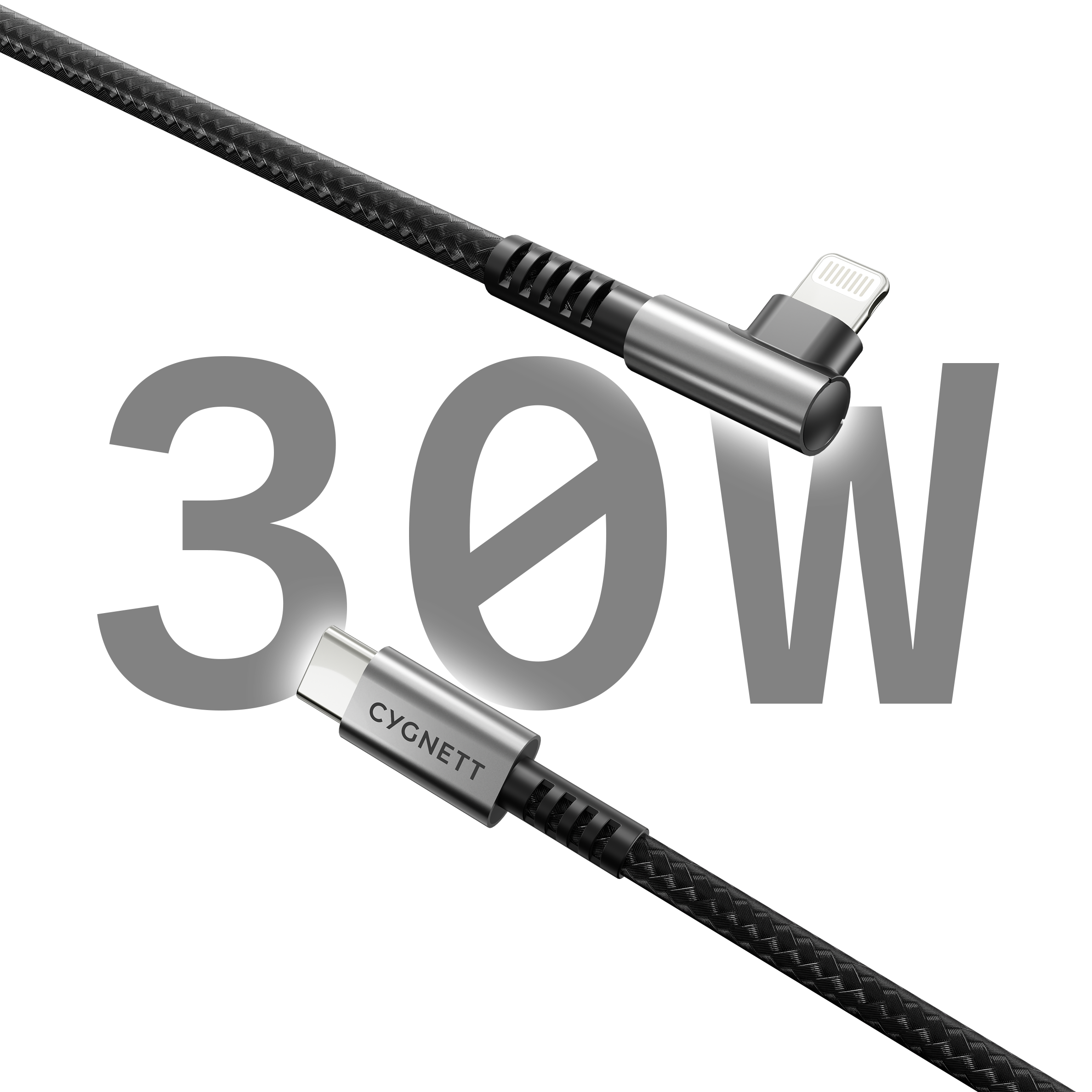 Cavo Lightning ad angolo retto verso USB-C - 1M