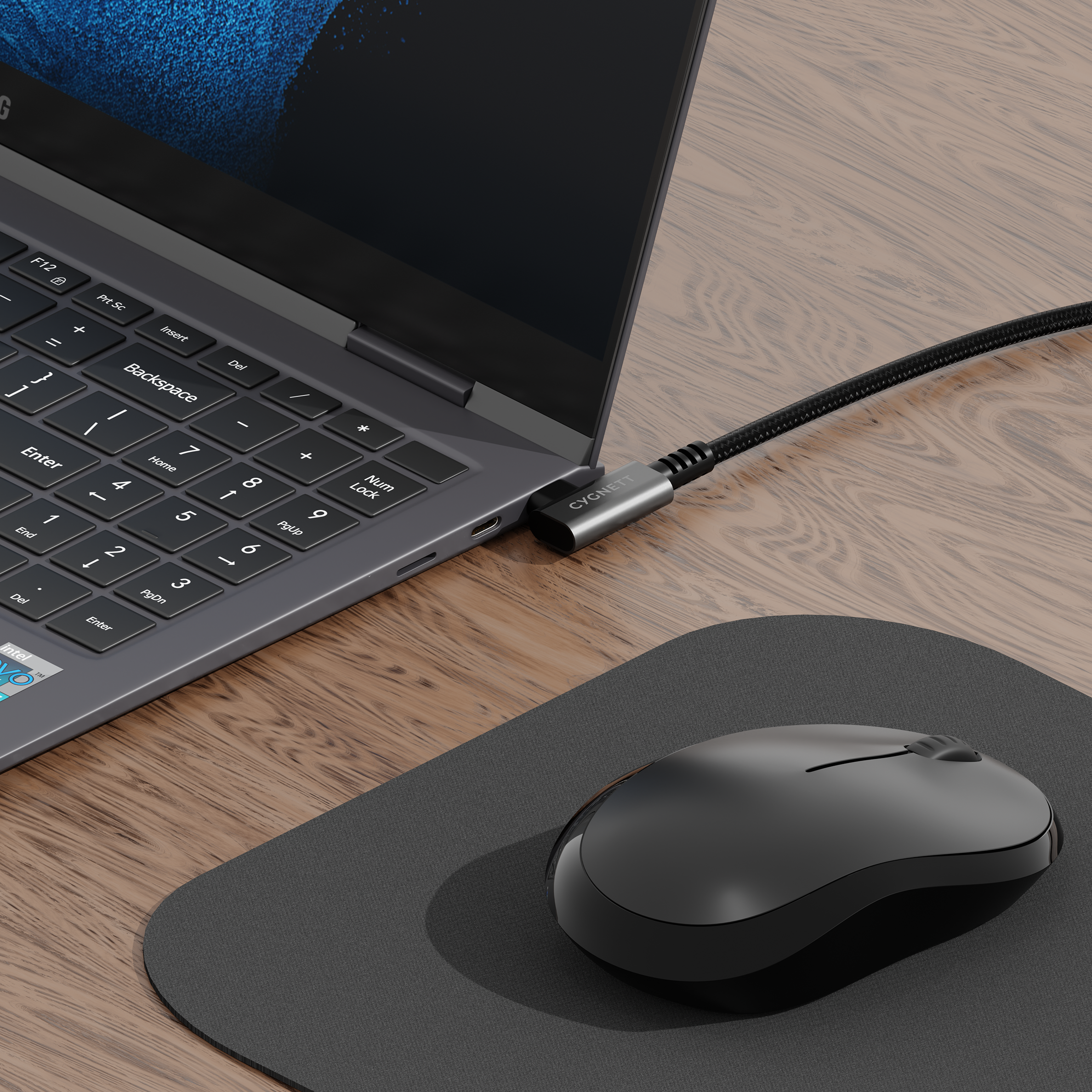 Cavo USB-C ad angolo retto a USB-C - 1M