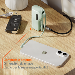 Power Bank 5K + Cavo USB-C Combo