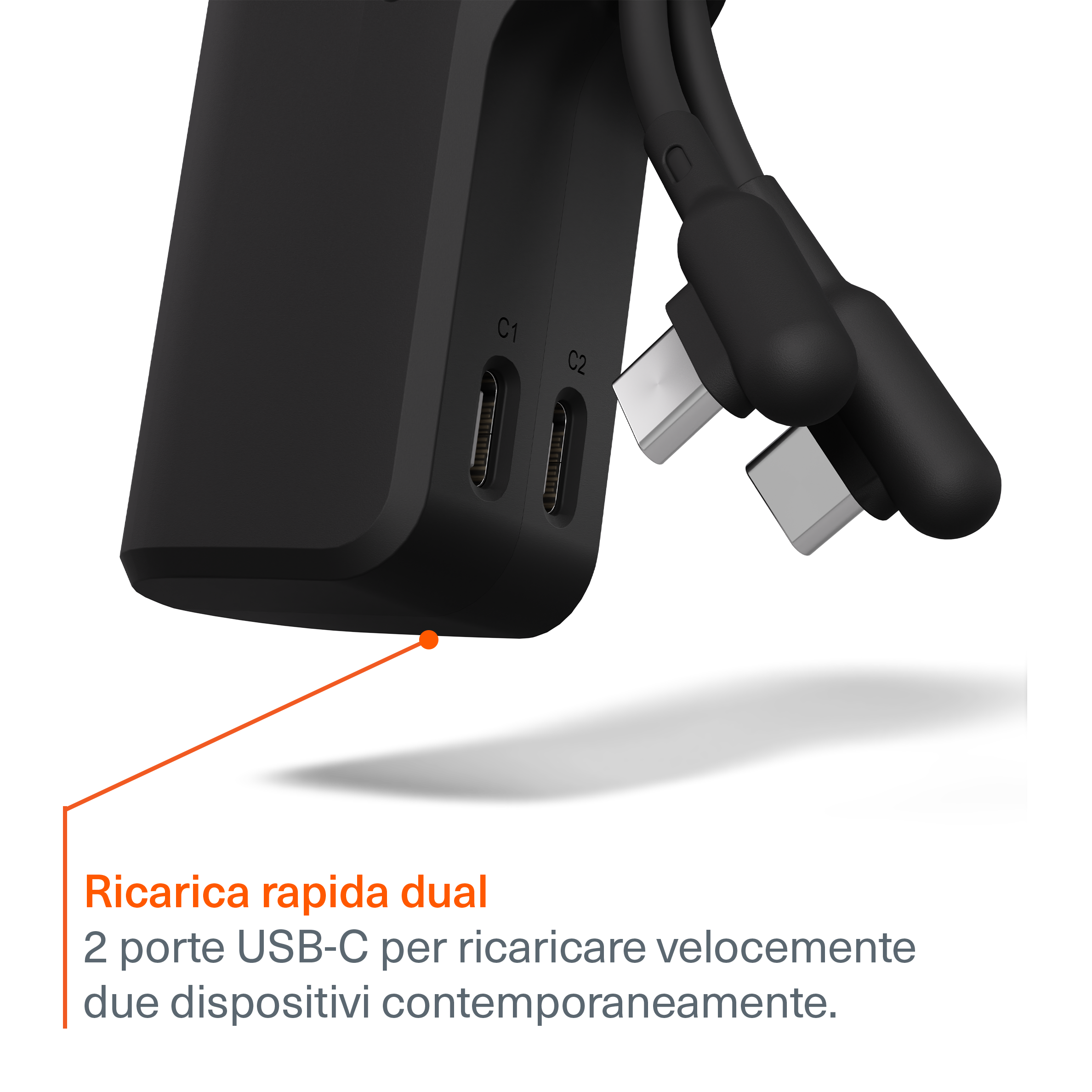 Power Bank 5K + Cavo USB-C Combo