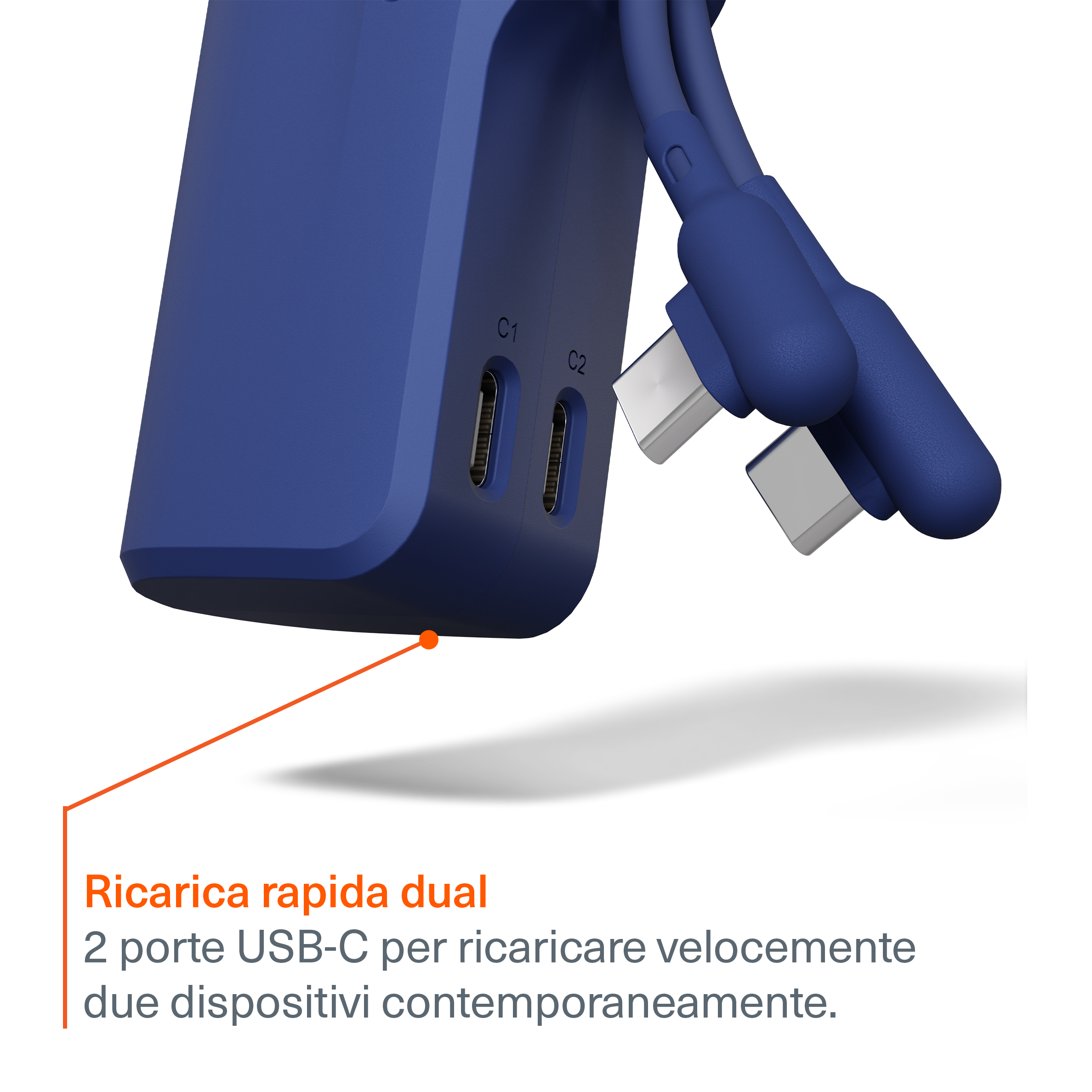 Power Bank 5K + Cavo USB-C Combo