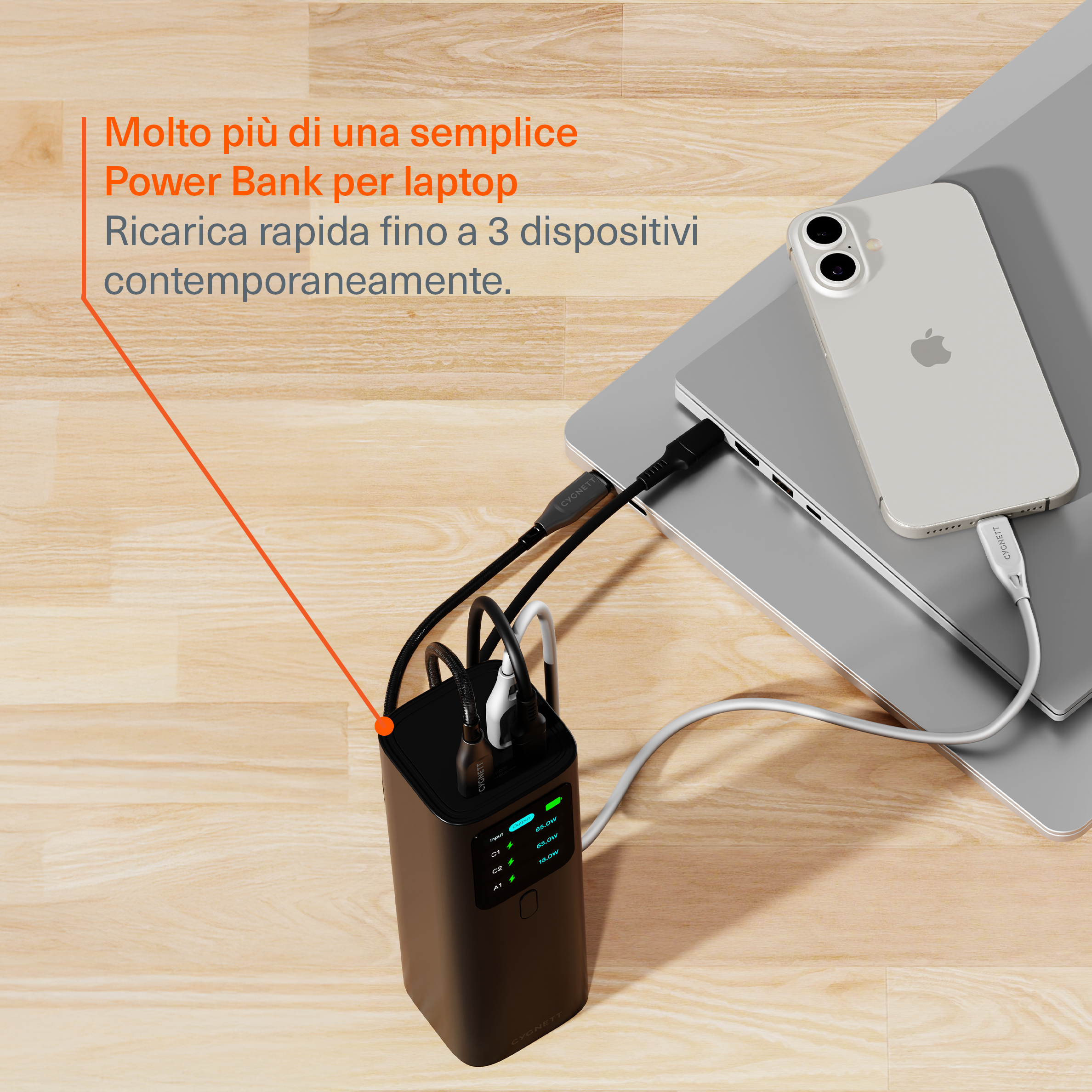 Power Bank per Laptop 27K (148W) con Custodia