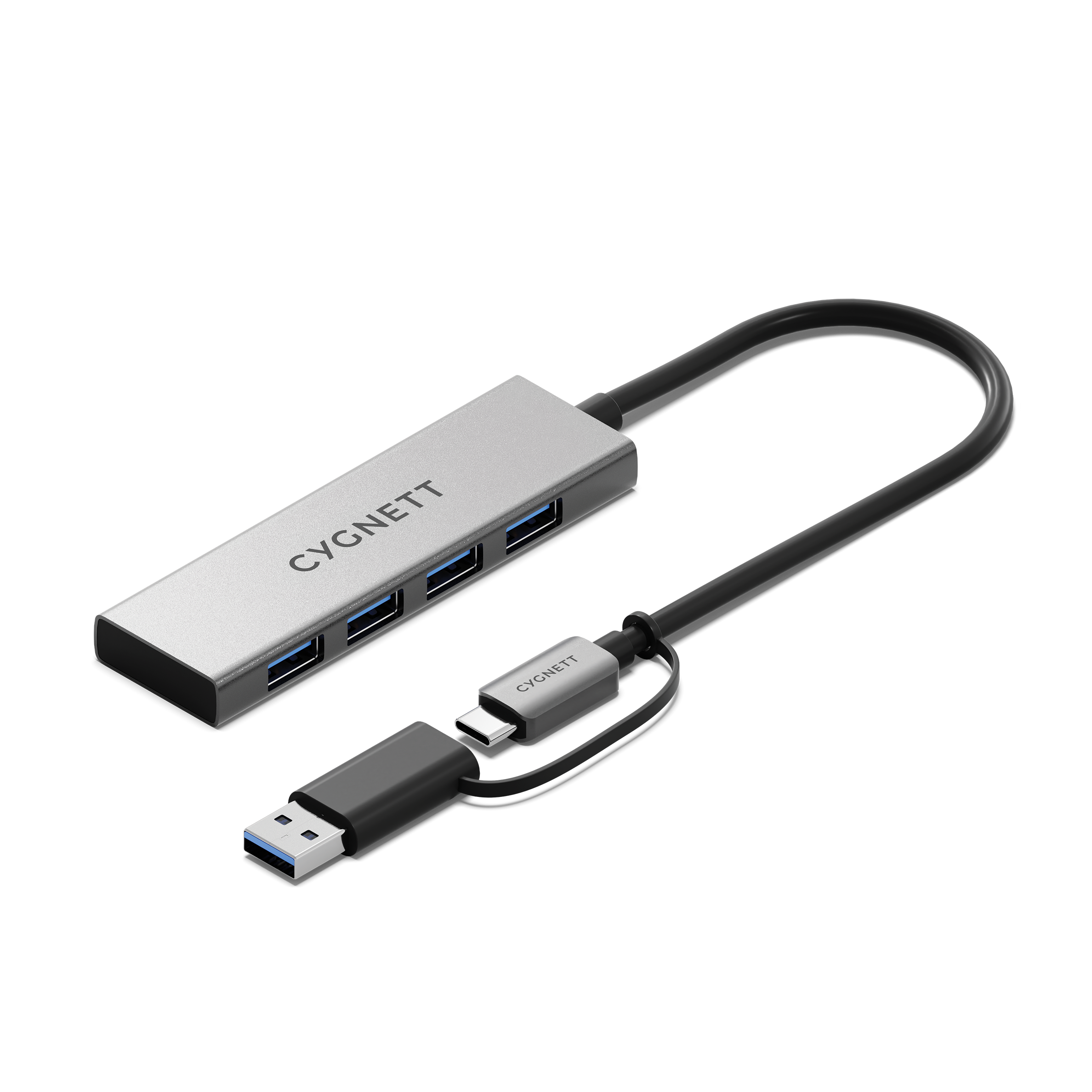 Hub USB-C a USB-A 4 in 1