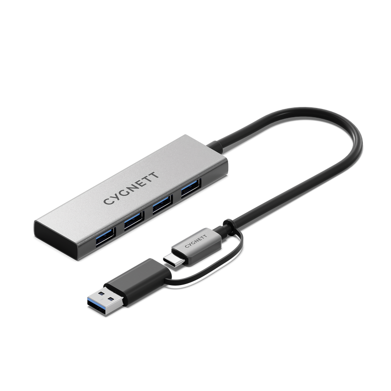 Hub USB-C a USB-A 4 in 1