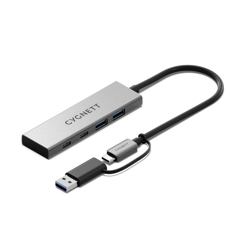 Hub USB-C a USB-C e USB-A 4 in 1