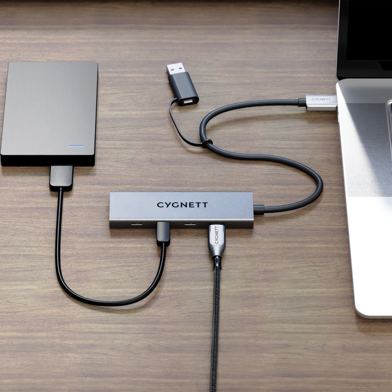 Hub USB-C a USB-C 4-in-1