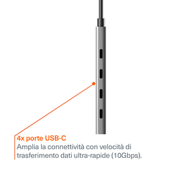 Hub USB-C a USB-C 4-in-1