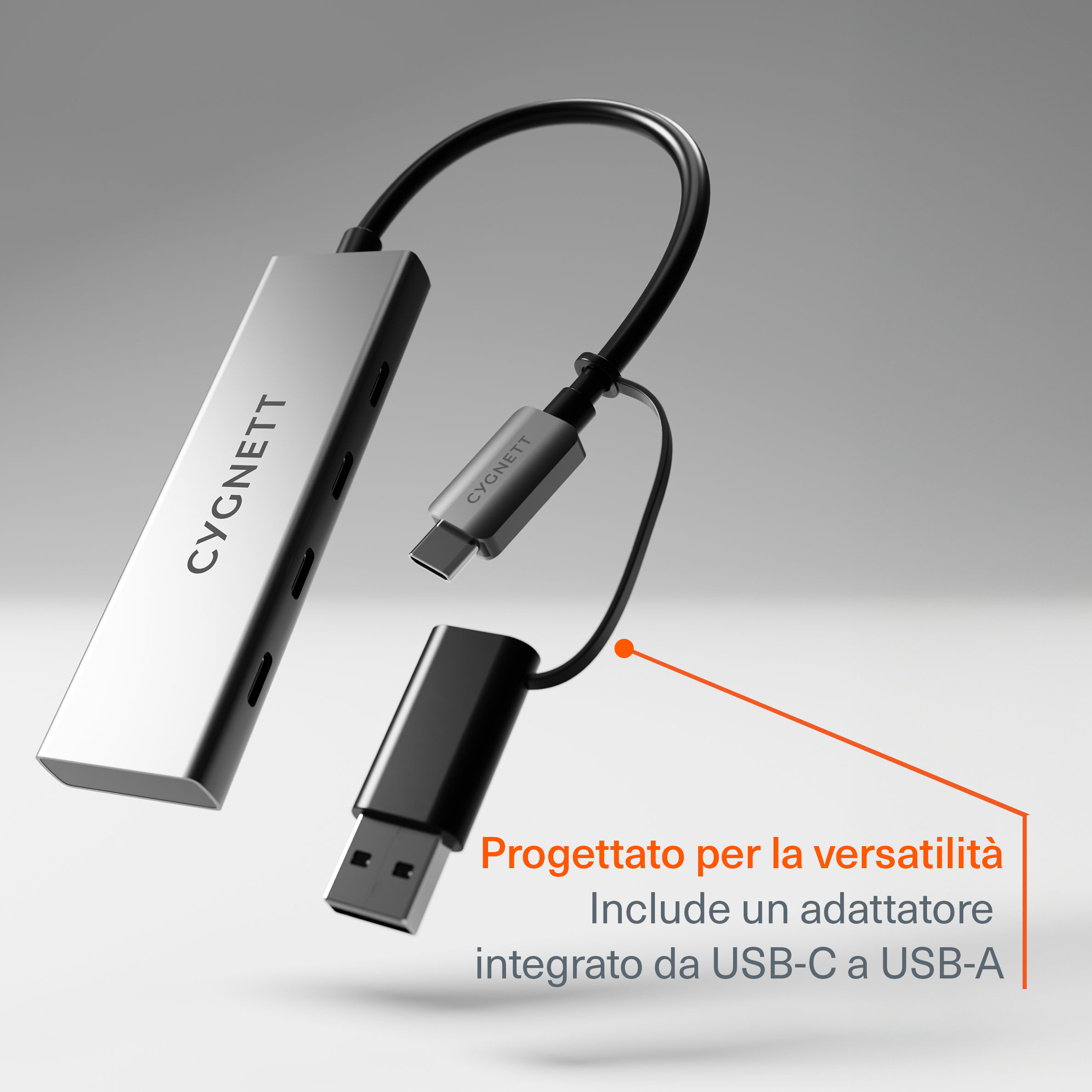 Hub USB-C a USB-C 4-in-1