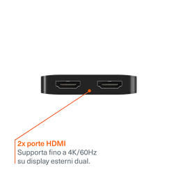 Hub USB-C 2-in-1 (doppia HDMI)