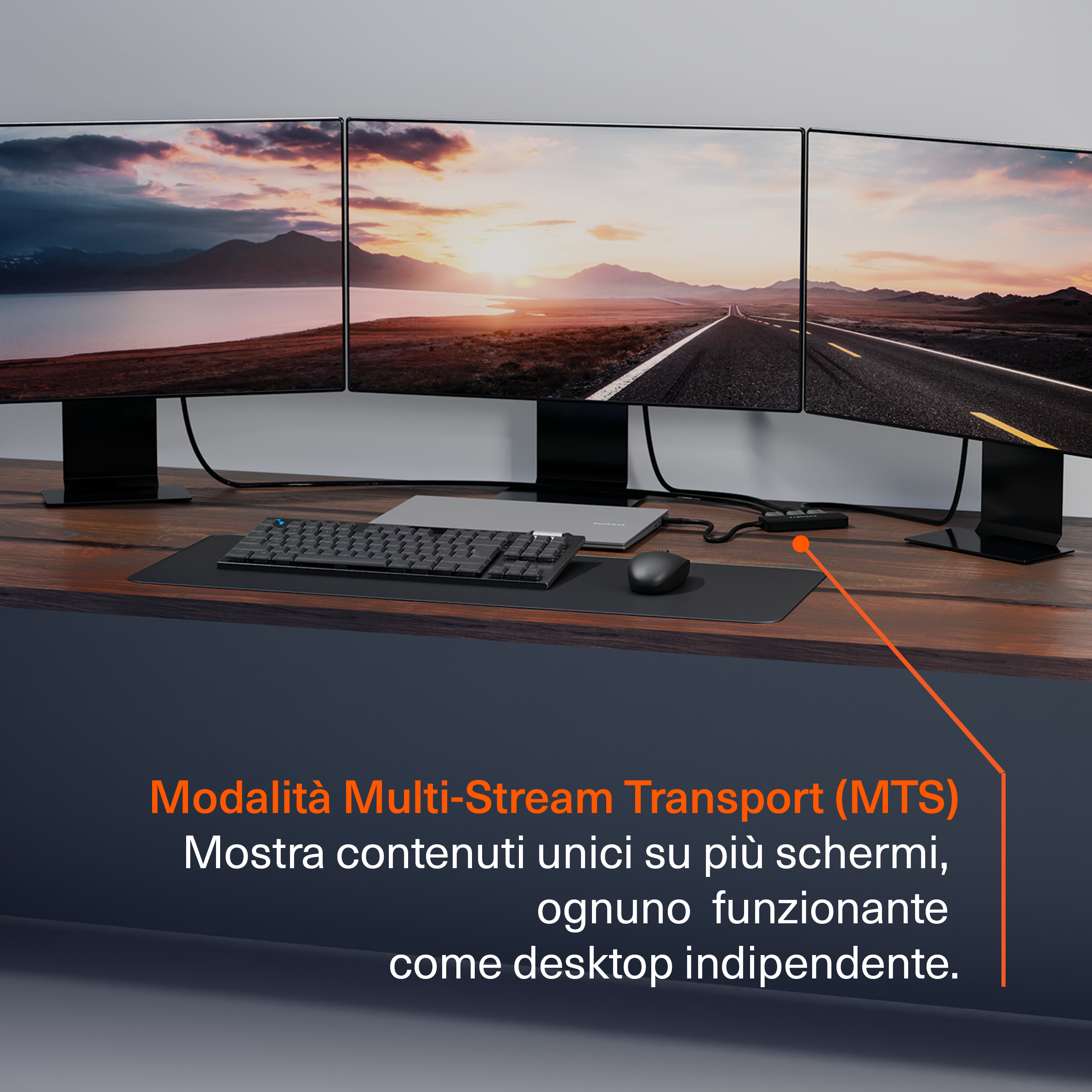 Hub USB-C 3-in-1 (Triple HDMI)
