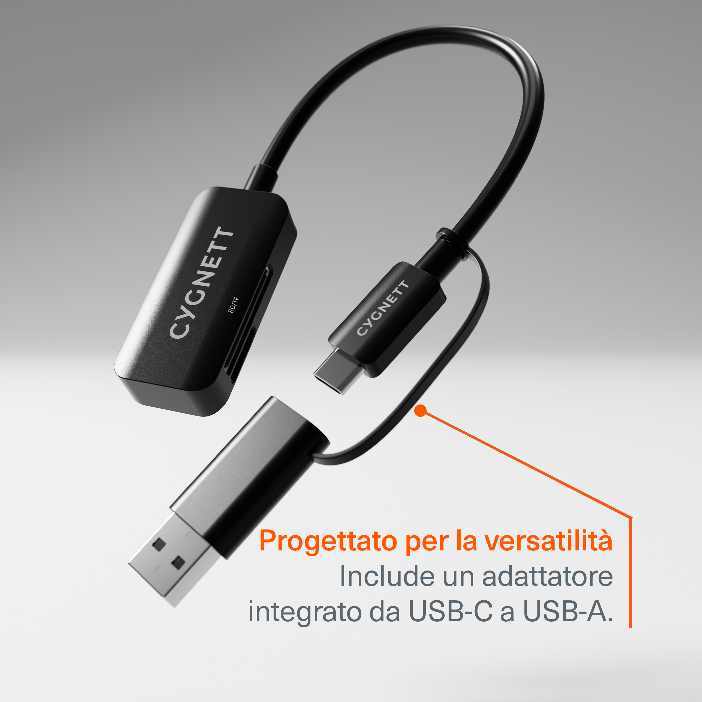 Adattatore da USB-C a SD e Micro SD