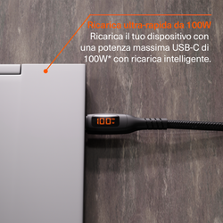 Cavo LED da USB-C a USB-C 100W - 1M