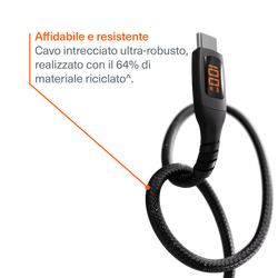 Cavo LED da USB-C a USB-C 100W - 1M