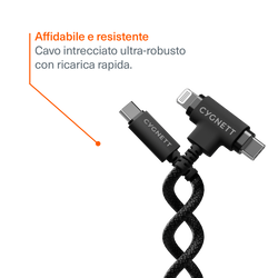 Cavo USB-C a 2-in-1 60W - 1M