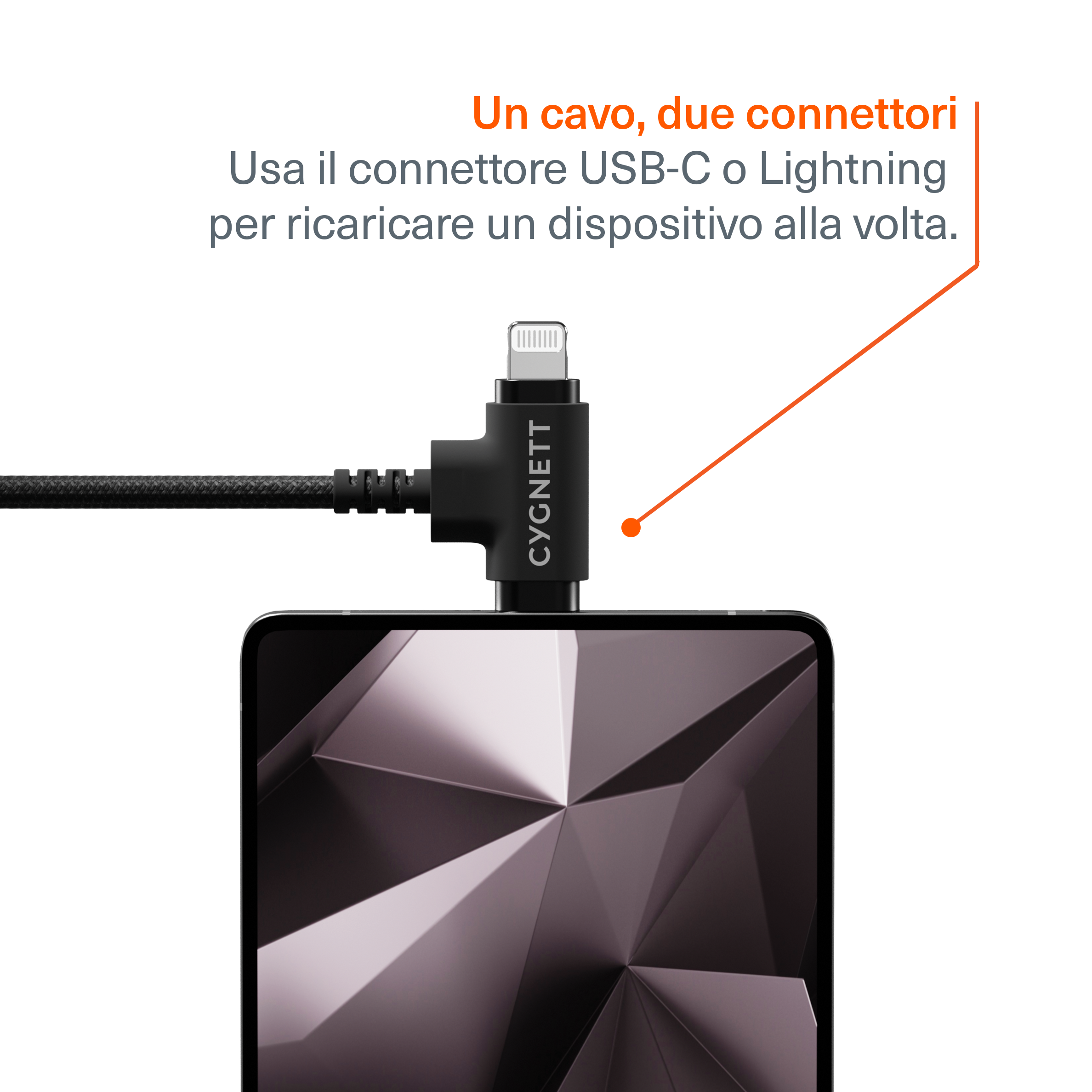 Cavo USB-C a 2-in-1 60W - 1M