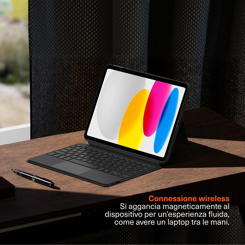 Cover con tastiera wireless magnetica Per iPad A16 da 11”  Per iPad di 10ª generazione
