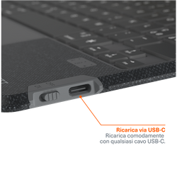 Cover con tastiera wireless magnetica Per iPad A16 da 11”  Per iPad di 10ª generazione