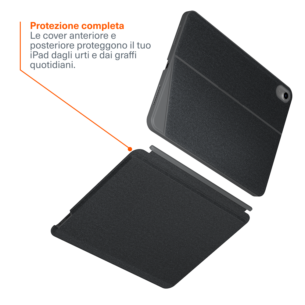 Cover con tastiera wireless magnetica Per iPad A16 da 11”  Per iPad di 10ª generazione