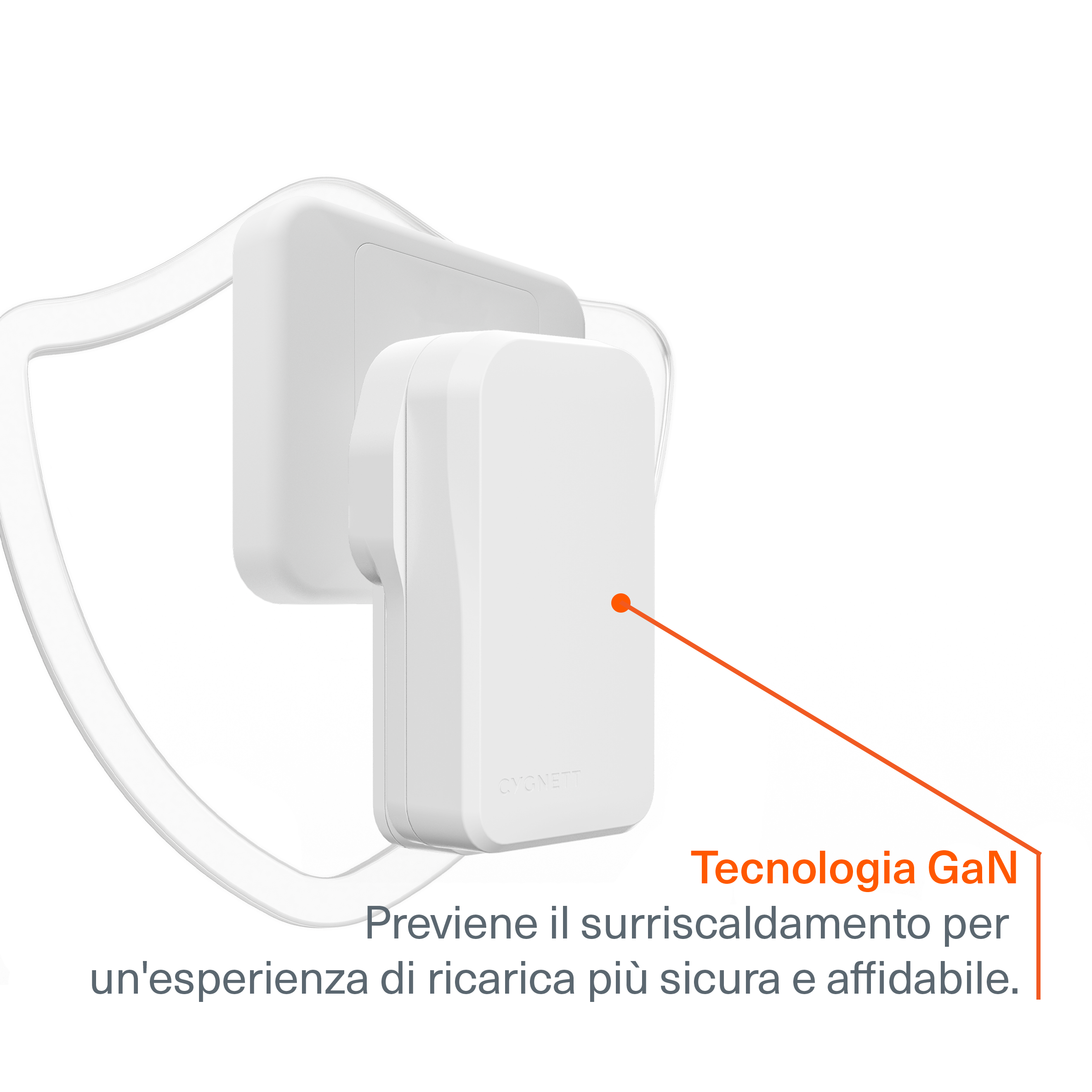 Doppio Caricatore da Muro Sottile GaN USB-C 65W