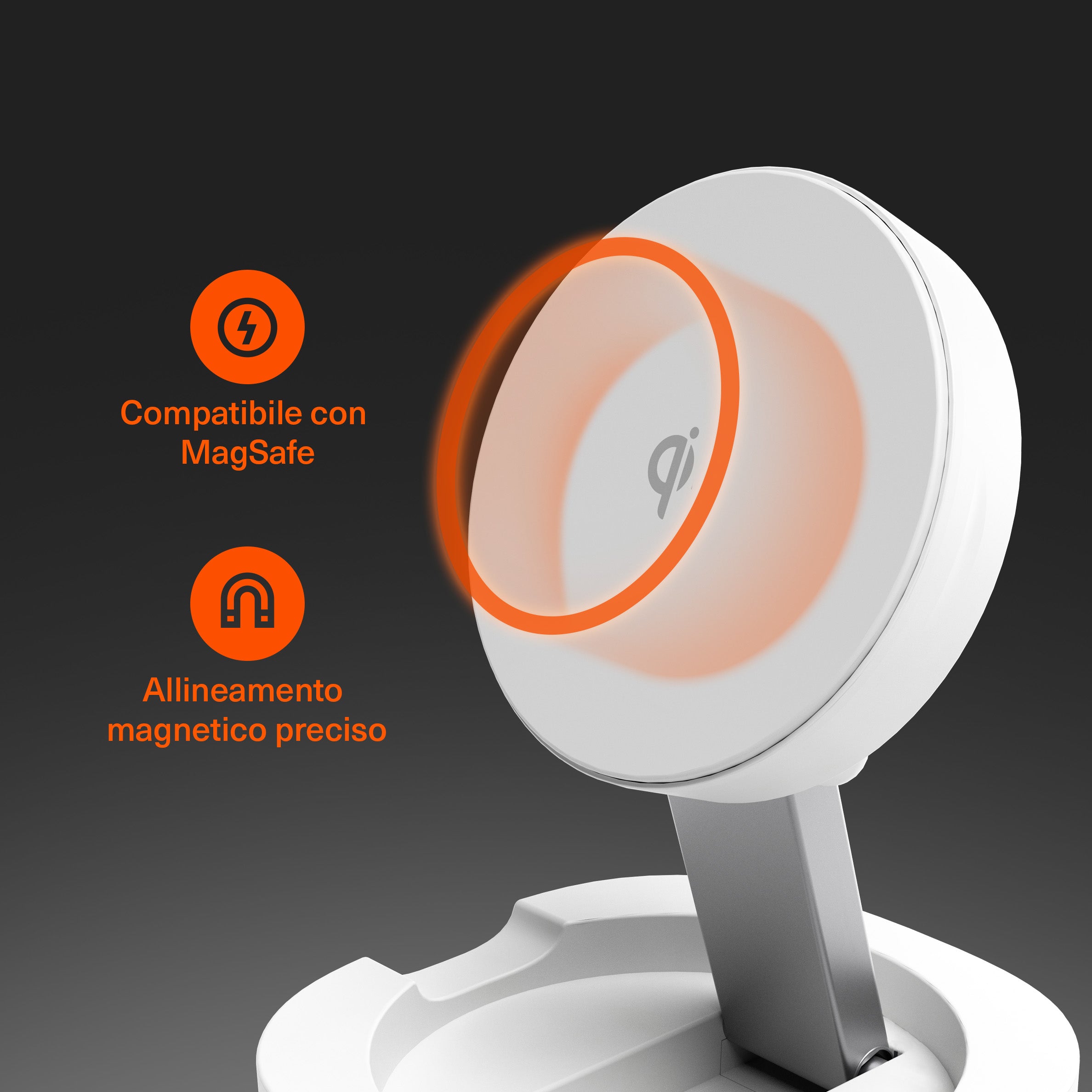 Caricatore Wireless Magnetico Pieghevole