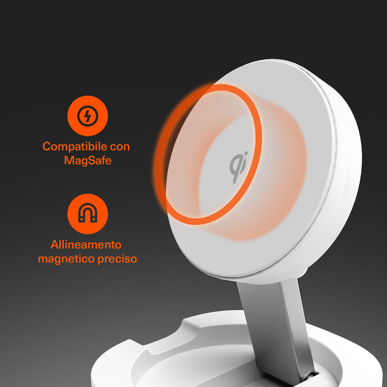 Caricatore Wireless Magnetico Pieghevole