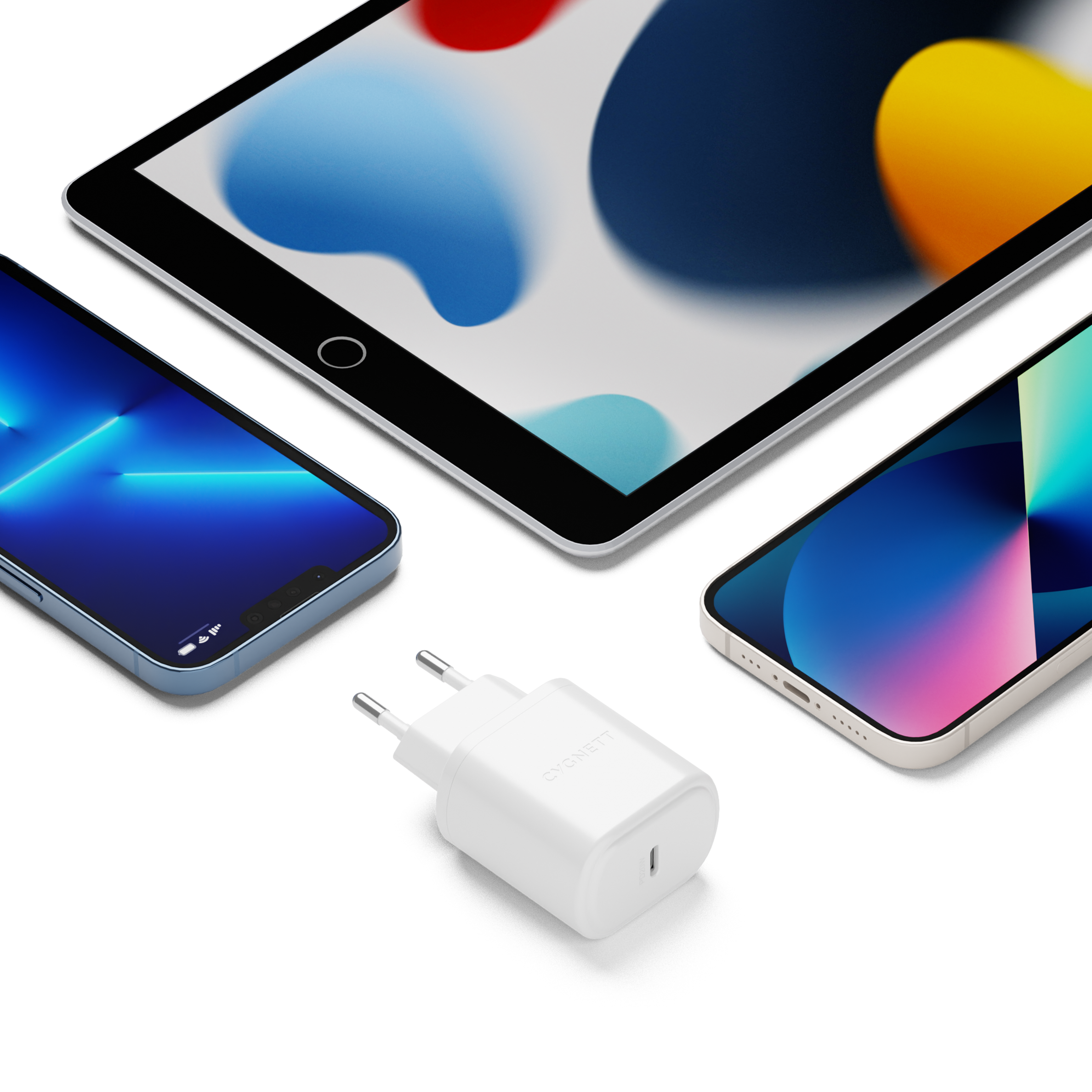 Caricatore da Muro 20W USB-C PD con Doppia Porta