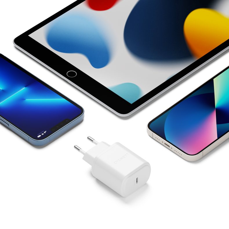Caricatore da Muro 20W USB-C PD con Doppia Porta