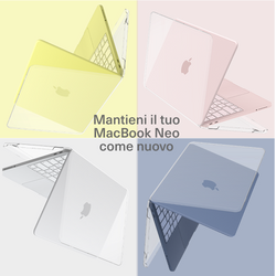 Custodia protettiva sottile trasparente per MacBook Neo