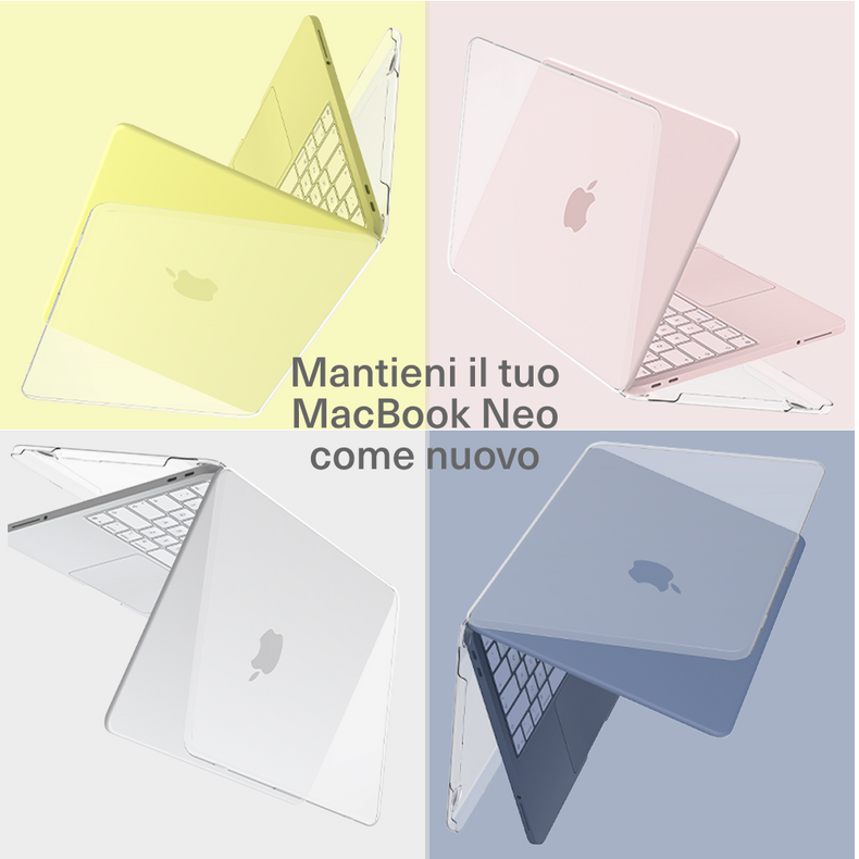 Custodia protettiva sottile trasparente per MacBook Neo