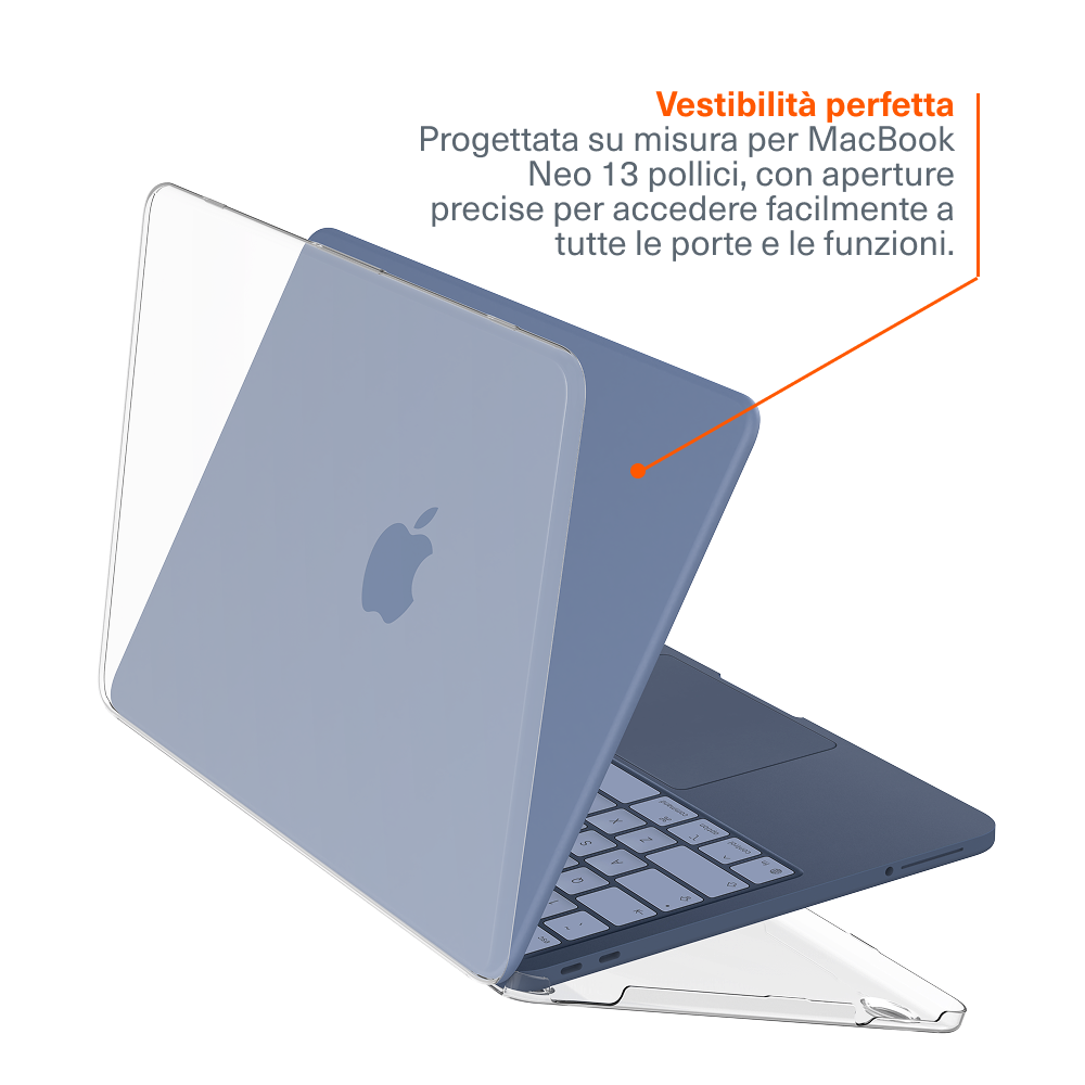 Custodia protettiva sottile trasparente per MacBook Neo