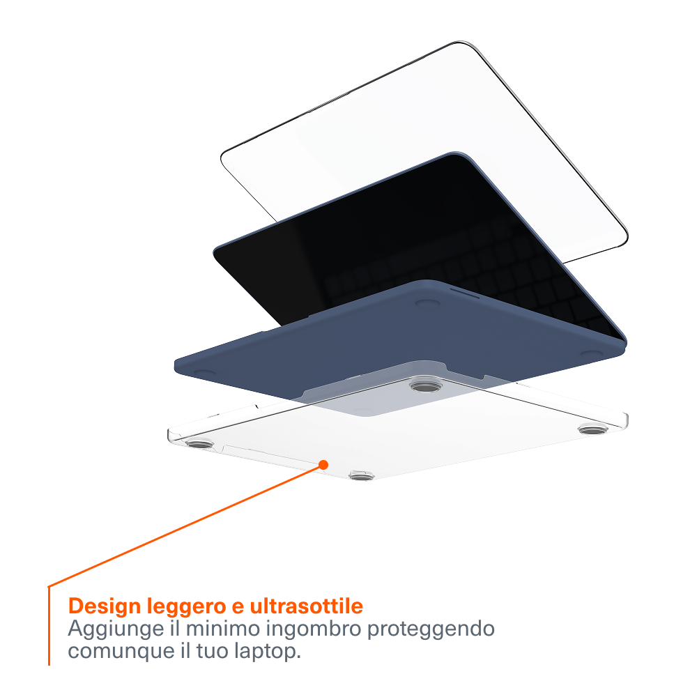 Custodia protettiva sottile trasparente per MacBook Neo