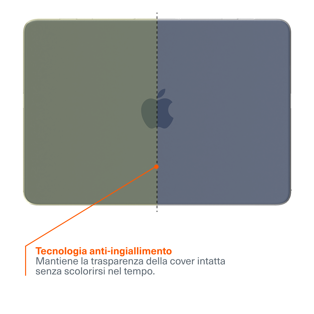 Custodia protettiva sottile trasparente per MacBook Neo