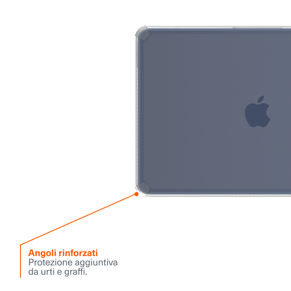 Robusta Custodia Protettiva Trasparente per MacBook Neo