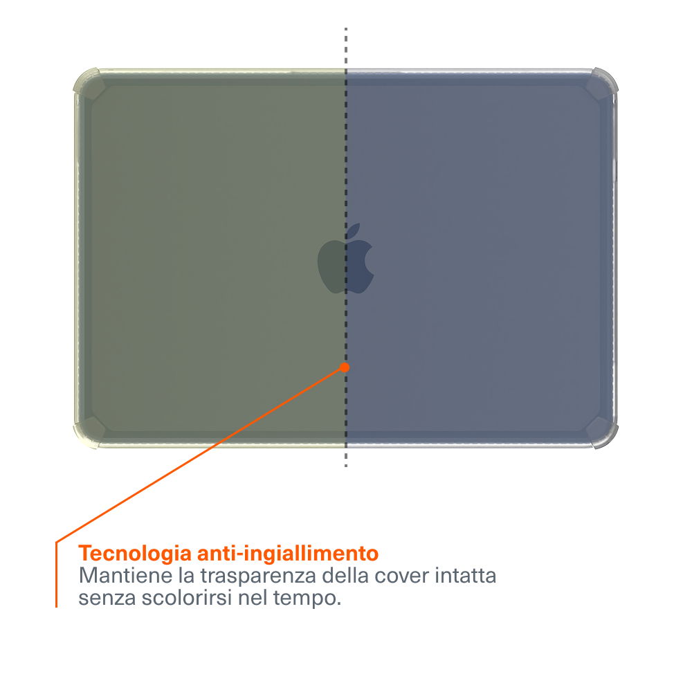 Robusta Custodia Protettiva Trasparente per MacBook Neo