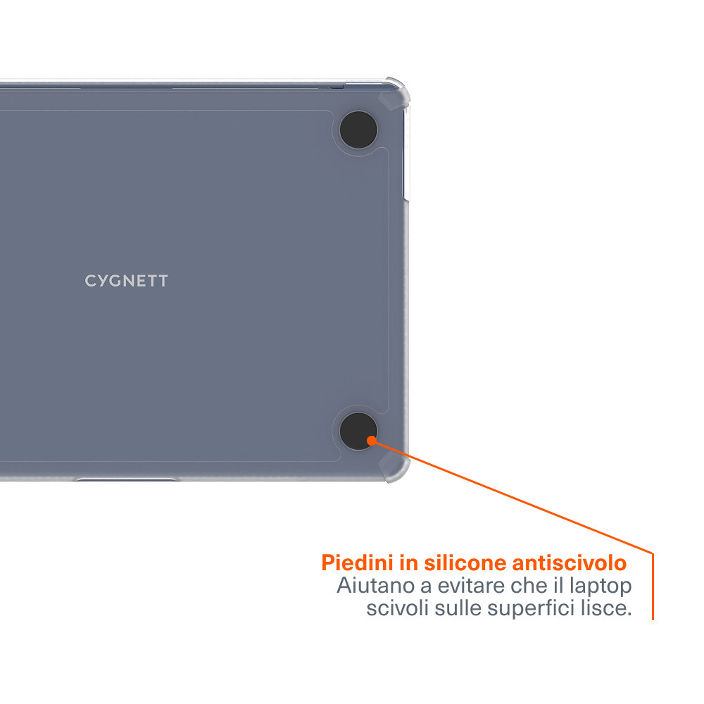 Robusta Custodia Protettiva Trasparente per MacBook Neo