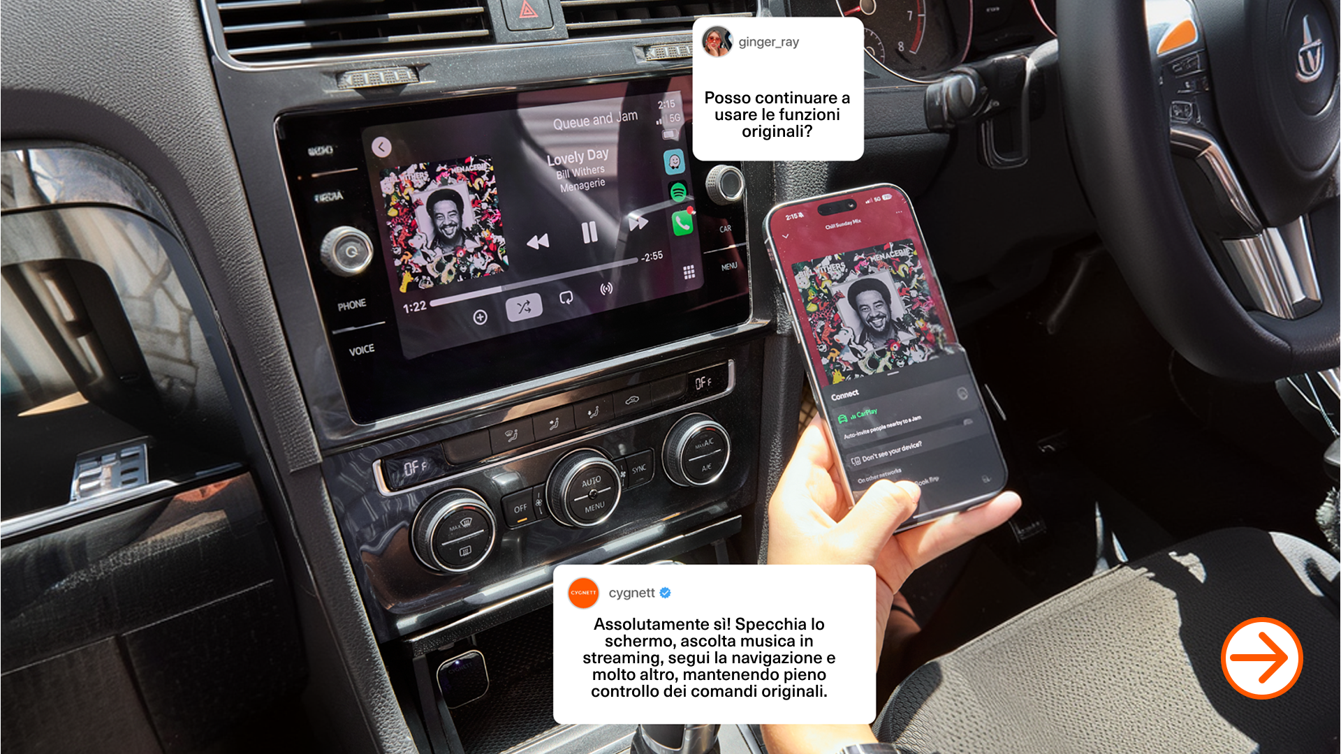 Interferisce con i comandi dell’auto? - Desktop view
