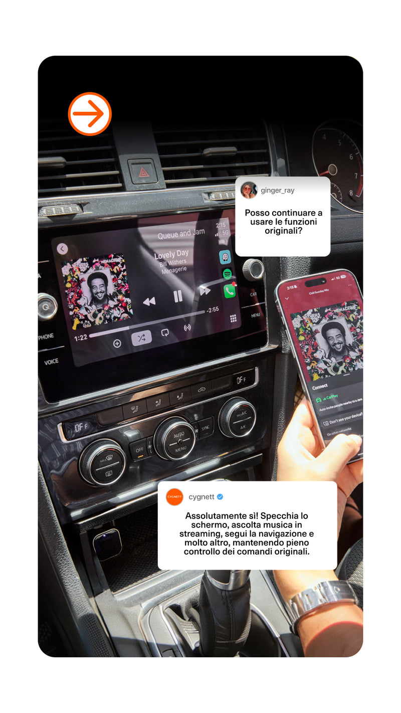Interferisce con i comandi dell’auto? - Mobile view