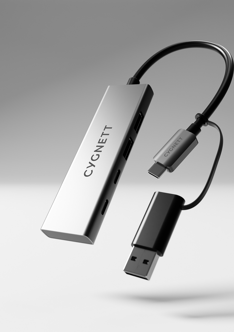 Hub USB-C a USB-C e USB-A 4 in 1
