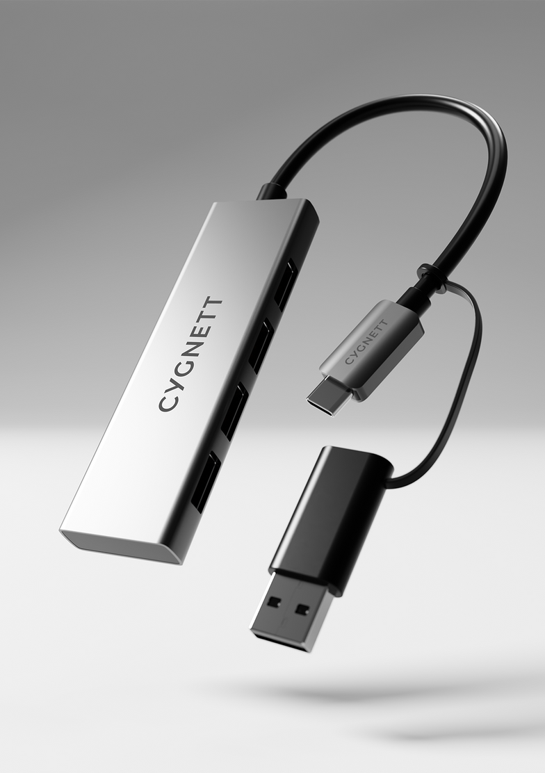 Hub USB-C a USB-A 4 in 1