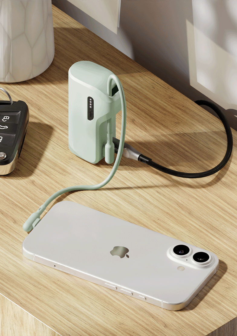 Power Bank 5K + Cavo USB-C Combo