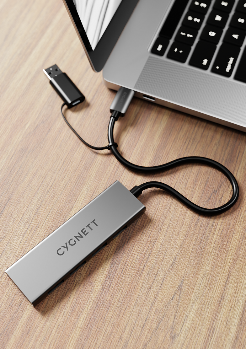 Hub USB-C a USB-A 4 in 1