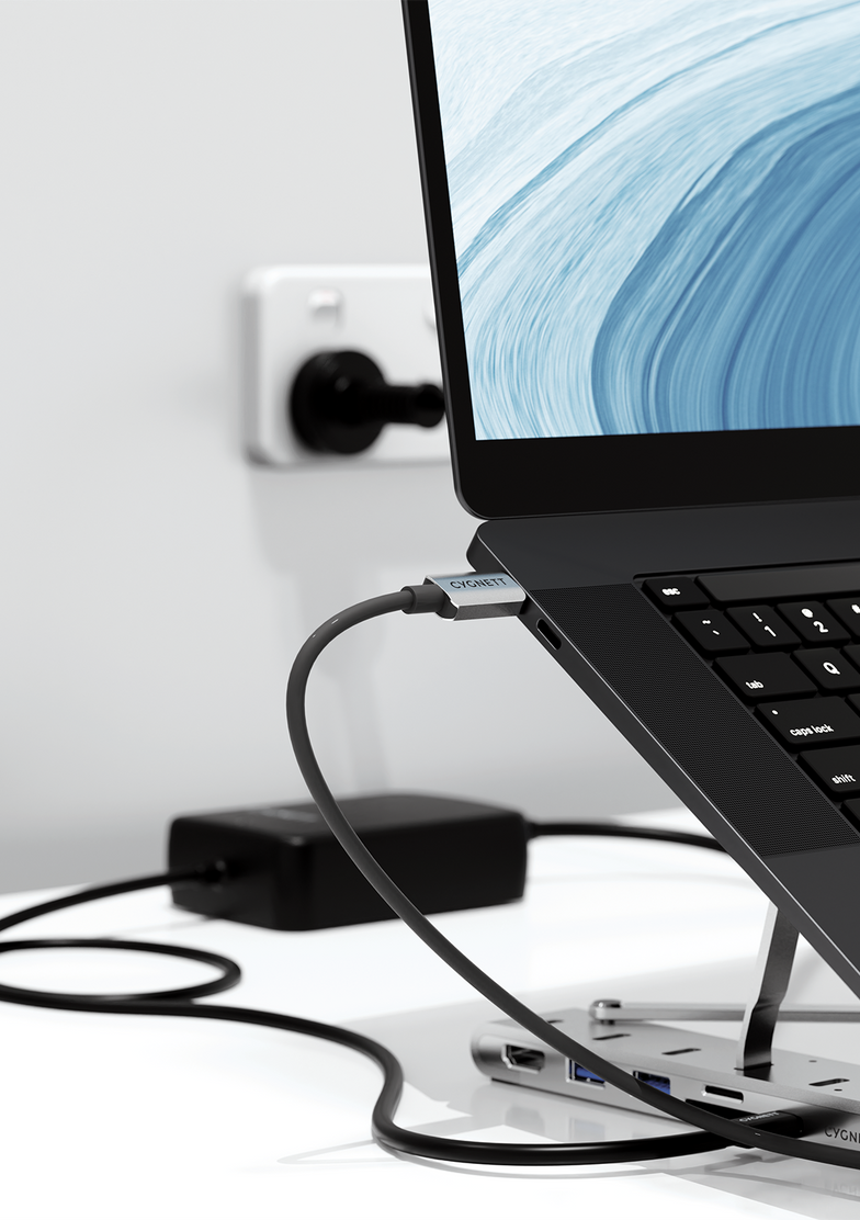 Hub 7-in-1 con rialzo pieghevole per laptop (HDMI singola)